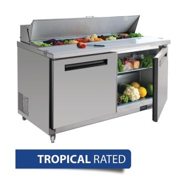Polar 2 Door Preparation Counter Stainless Steel GD883-A