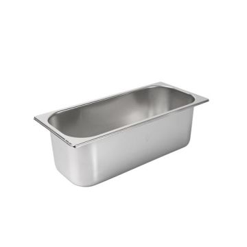 New 5 Liter Stainless Steel Gelato Ice Cream Pan Tub 360X165X120mm