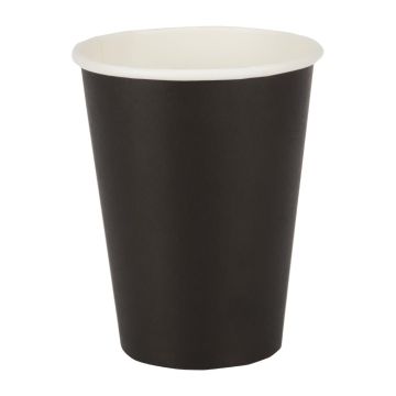 Fiesta Takeaway Coffee Cups Single Wall Black 340ml (Pack of 1000) GF042