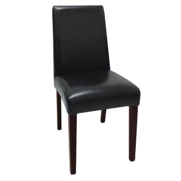 Bolero (Pack of 2) Faux Leather Dining Chairs Black GF954