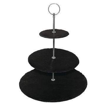 Olympia 3 Tier Slate Afternoon Tea Stand GF991