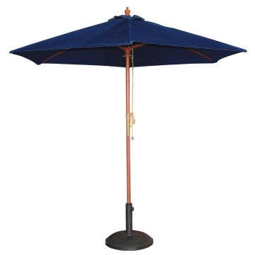 Bolero Round Navy Blue Outdoor Umbrella 3m high GG497