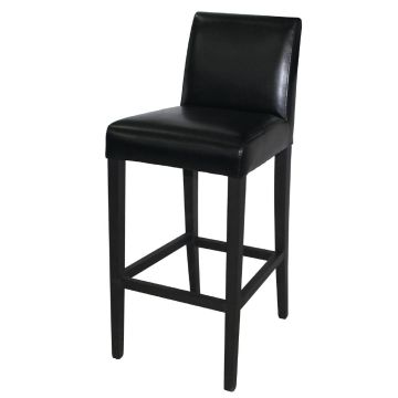 Bolero Faux Leather High Bar Stool Black GG651
