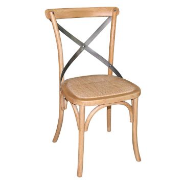 Bolero (Pack of 2) Natural Wooden Dining Chairs with Backrest GG656