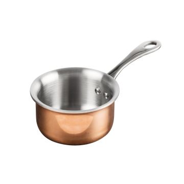 Vogue Mini Copper Tri Wall Saucepan 330ml GG756