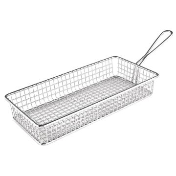 Olympia Rectangular Presentation Fryer Basket 260mm GG869