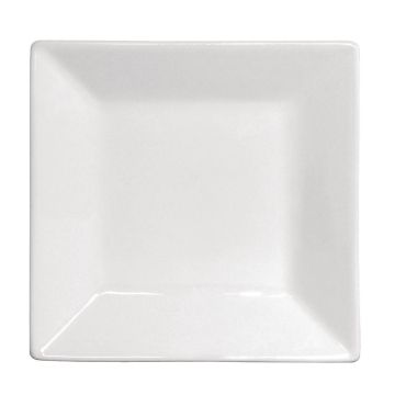Olympia (Pack of 12) Whiteware Deep Square Plates 150mm GH632