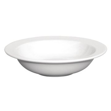 Olympia (Pack of 12) Whiteware Wide Rim Bowls 180mm GH633