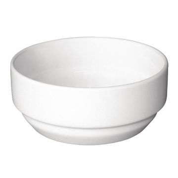 Olympia (Pack of 12) Whiteware Round Stacking Bowls 115mm GH634