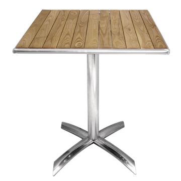 Bolero Ash Flip Top Square Bistro Table 600mm GK991