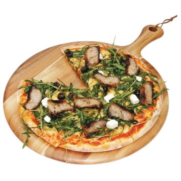 Olympia Acacia Handled Wooden Board Round 355mm GM262