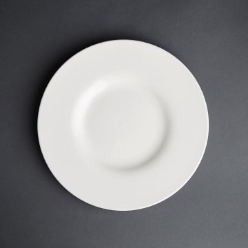 Lumina Fine China (Pack of 6)Wide Rim Plate 230mm GM326