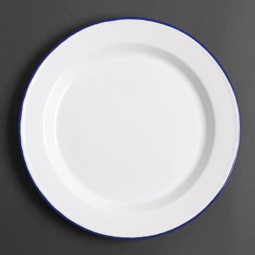 Olympia (Pack of 6) Enamel Dinner Plate 245mm GM512