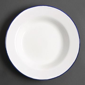 Olympia (Pack of 6) Enamel Soup Plate 245mm GM513
