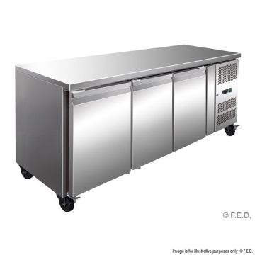 GN3100TN Tropicalised 3 Door Gastronorm Bench Fridge