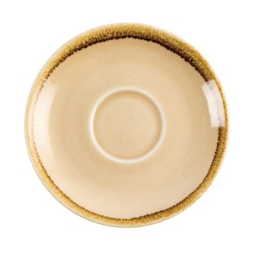 Olympia Kiln (Pack of 6) Cappuccino Saucer Sandstone 140mm GP331