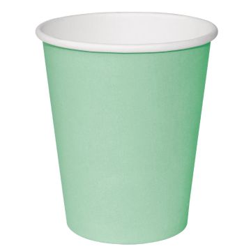 Fiesta(Pack of 50)Takeaway Coffee Cups Single Wall Turquoise 225ml x50 GP400