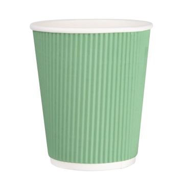 Fiesta Takeaway Coffee Cups Ripple Wall Turquoise 225ml (Pack of 500) GP421
