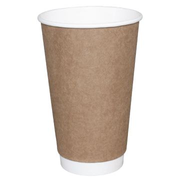 Fiesta(Pack of 25)Takeaway Coffee Cups Double Wall Kraft 225ml x25 GP436
