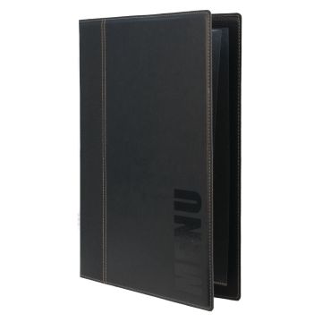 Securit Contemporary Menu Holder A4 Black H713