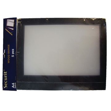 Securit Black Edge Menu Cover Inserts (Pack of 5)