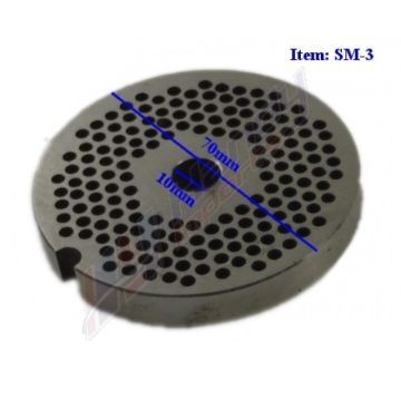 3mm Fine Cutting Plate For 150Kg Electric Meat Mincer Bench Top Grinder