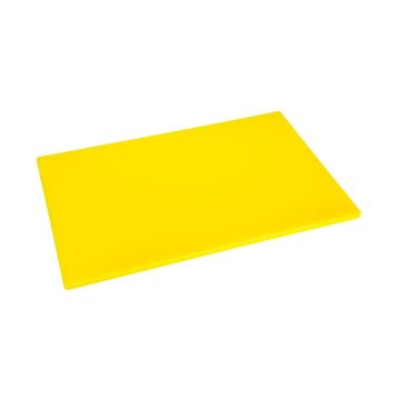 Hygiplas Antibacterial Low Density Chopping Board 450x300x10mm Yellow HC861
