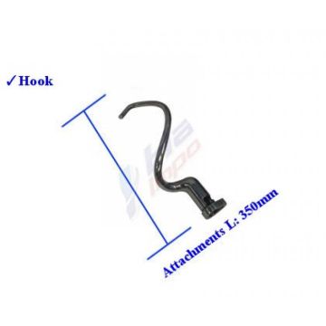 Spiral Mix Hook Attachment For 30L Industrial Food Bread Dough Mixer Grinder