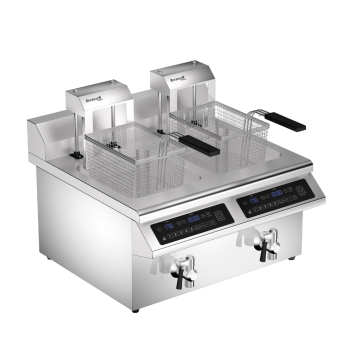 Benchstar Commercial Double Tanks Auto Lifting Induction Fryer - IF7000D-AL