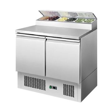 Atosa Two Doors Open Top Saladette Fridge 900mm ESL3832