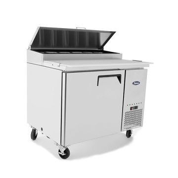 Atosa Single Door Pizza Prep Table Refrigerator Fridge 1117mm MPF8201