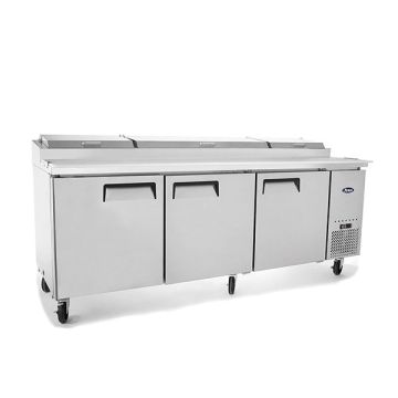 Atosa Three Door Pizza Prep Table Fridge Refrigerator Fridge 2362mm MPF8203