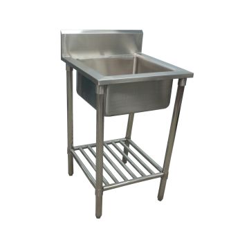 600 X 600mm Single Bowl Kitchen Sink #304 Stainless Steel