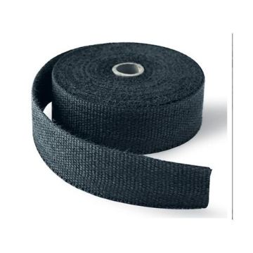 2Pcs Black Exhaust Heat Wrap Glass Fibre 30M Long X 50mm Wide+ 20Pcs Zip Ties
