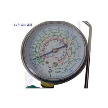 Left Side Compound Gauge For 2 Two Way Manifolds Set Refrigeration Air Con