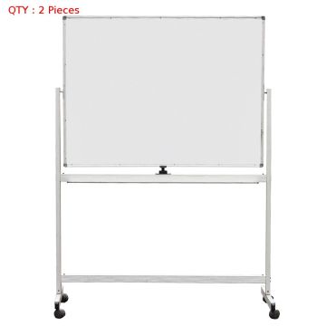 2X Brand New 1200X1800mm Double Sided Magnetic Whiteboard With Aluminum Stand