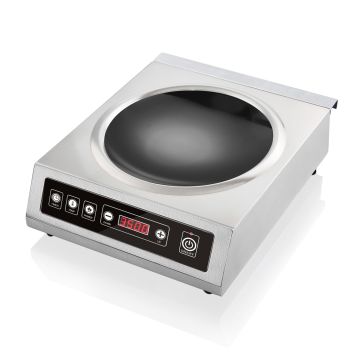 Benchstar Commercial Stainless Steel Induction Wok w/ LED Display IW350