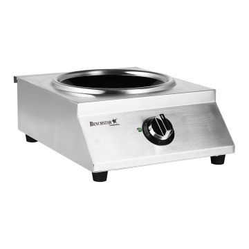 Benchstar Commercial Ceramic Induction Wok w/ Stainless Steel Body IW500