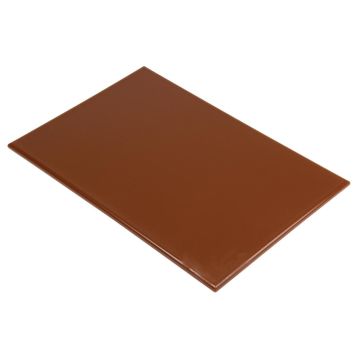 Hygiplas Extra Large Brown High Density Chopping Board J041