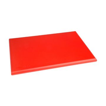Hygiplas Extra Thick High Density Chopping Board 450x300x20mm Red J034