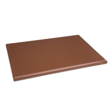 Hygiplas Extra Thick High Density Chopping Board 450x300x20mm Brown J035