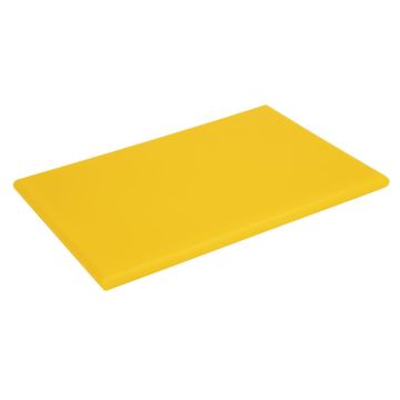Hygiplas Extra Thick High Density Chopping Board 450x300x20mm Yellow J039