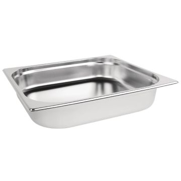Vogue Stainless Steel 2/3 Gastronorm Pan 65mm DN734