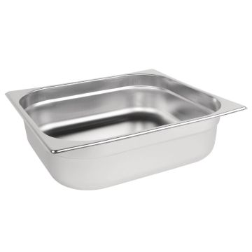 Vogue Stainless Steel 2/3 Gastronorm Pan 100mm DN731