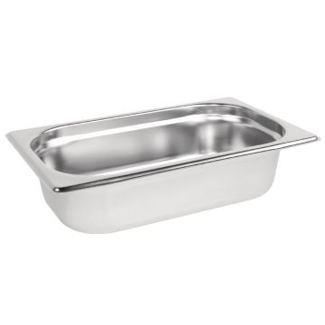 Vogue Stainless Steel 1/4 Gastronorm Pan 65mm DN723
