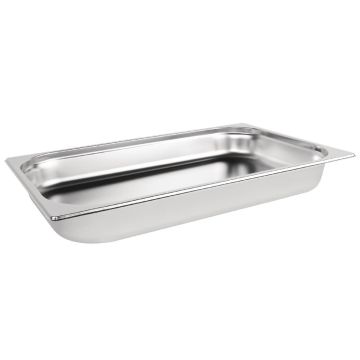 Vogue Stainless Steel 1/1 Gastronorm Pan 65mm DN709