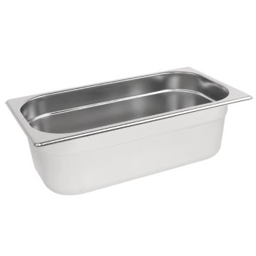 Vogue Stainless Steel 1/3 Gastronorm Pan 100mm DN716