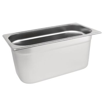 Vogue Stainless Steel 1/3 Gastronorm Pan 200mm DN718