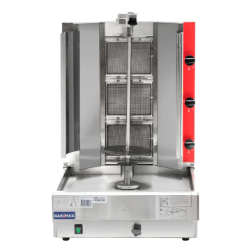 Gasmax Commercial Semi-automatic 3 Burner LPG Kebab Machine - KB-3LPG