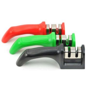 Handheld 2 Way Manual Kitchen Double Knife Sharpener Tungsten Steel
